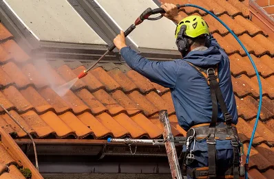 Démoussage et hydrofuge de toiture à Glanville